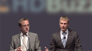 Dr. Ed Wild und Dr. Jeff Carroll, Chefredakteure von HDBuzz 