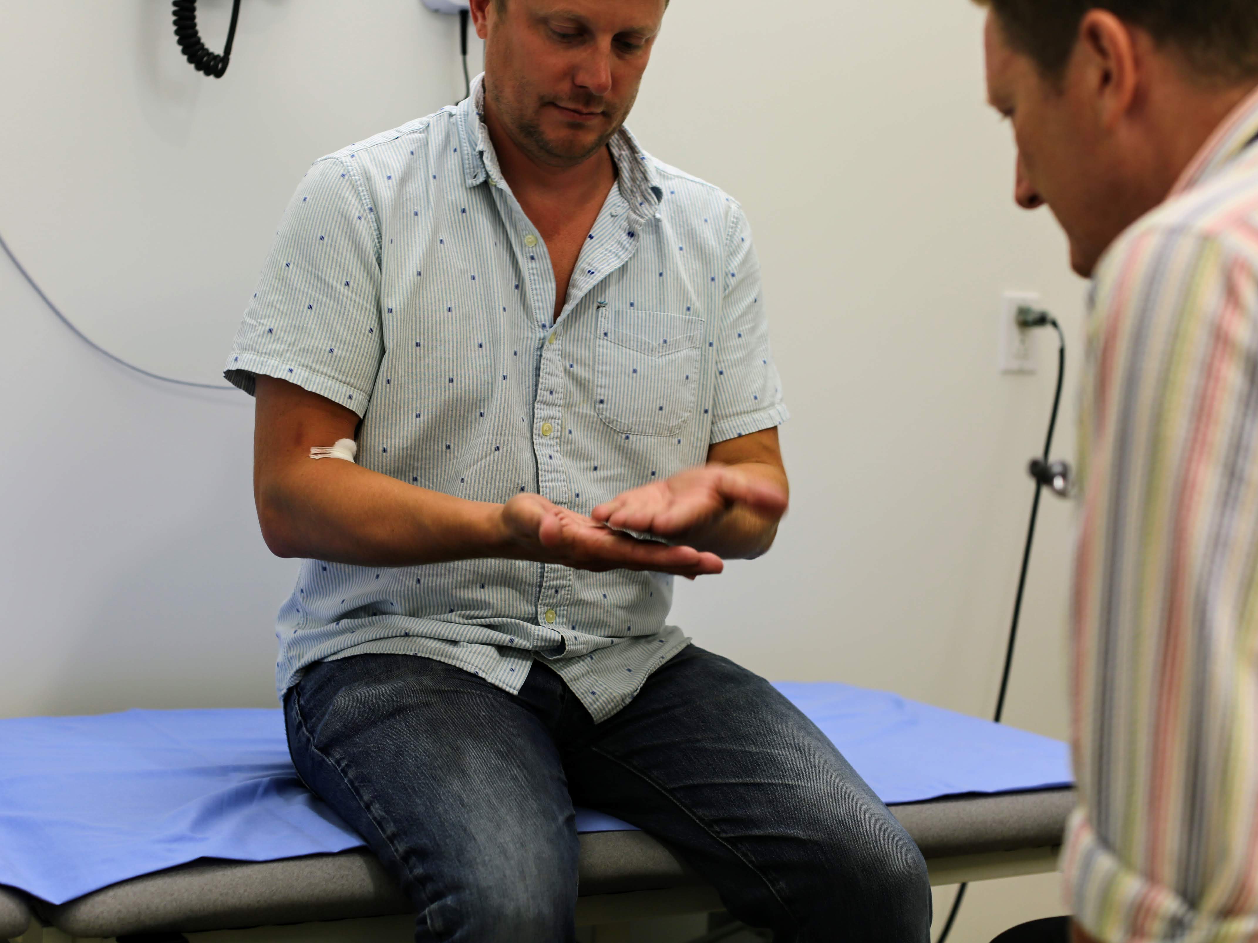 Eine Bewegungsuntersuchung gibt den Ärzten einen exakten Eindruck des Zustandes des Patienten oder ob sich dieser verändert