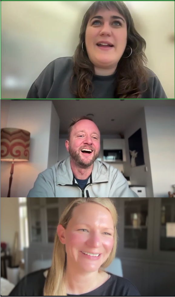 Die Chefredakteure von HDBuzz, Dr. Rachel Harding und Dr. Sarah Hernandez, setzten sich (voller Gelächter) virtuell mit Prof. Ed Wild zusammen, um über alles zu diskutieren, was mit der Huntington-Forschung zu tun hat.