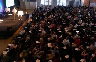 Über 600 Teilnehmer bei der EHDN 2012 in Münchenbryggeriet in Stockholm, Schweden.  