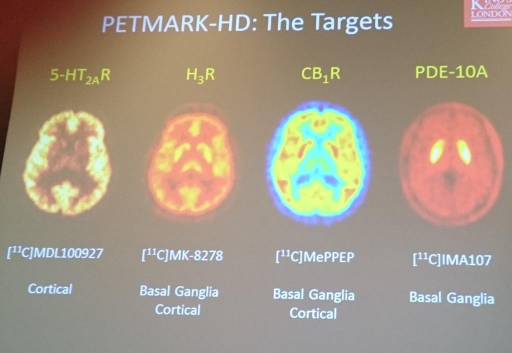 Marios Politis kündigte seine PETMARK-HD-Studie an, die mehrere molekulare Scan-Methoden zum ersten Mal bei der Huntington-Krankheit vergleichen wird.  